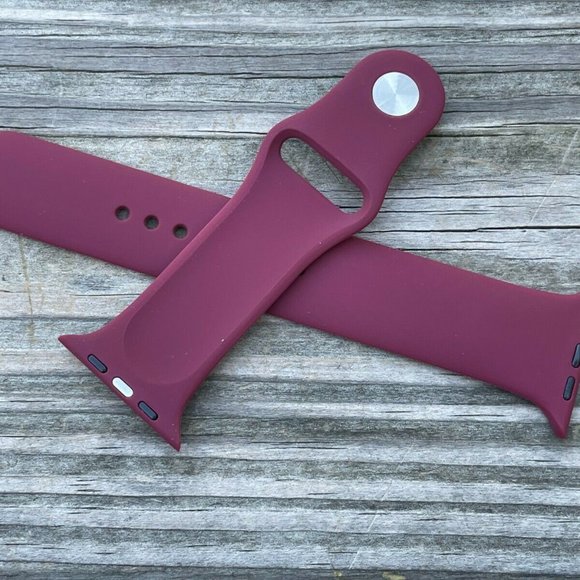 iWatch Replacement Strap Band Purple Rubber Silicon Sport Band Unbranded Size 44 - Picture 3 of 8